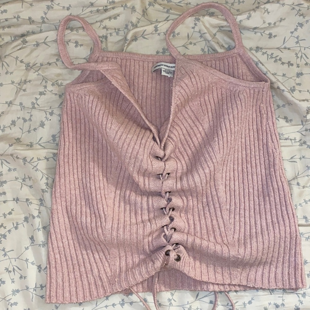 Pink Sweater Tank